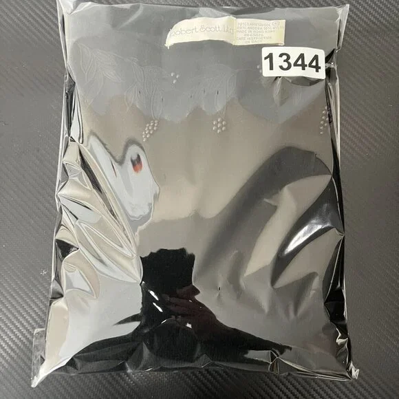 Robert Scott Women L Black Embroidered Beaded Lambswool Angora Sweater Fairygoth - Picture 16 of 16